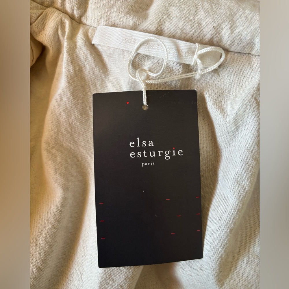 Elsa Esturgie French designer organic wool and cotton wrap coat NWT - Picture 5 of 7